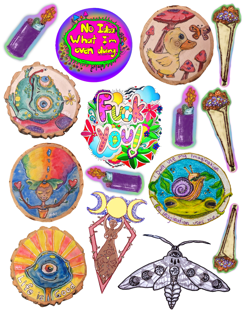 Stickers for Chaos and Kindness